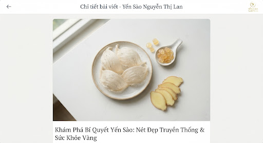 Nguyên liệu chưng yến